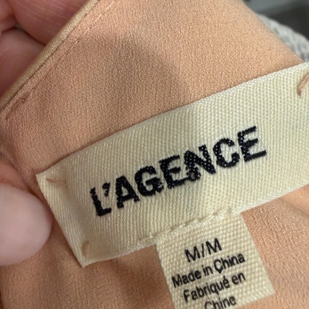 L'Agence Chiara Camisole Romantic Minimalist Tank Champagne M Layer Luxury Layer - Picture 3 of 14